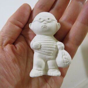 ROBBER burglar Ceramic Figure (standing) READY TO PAINT